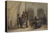 Signare et serviteurs à Gorée-Edouard Auguste Nousveaux-Stretched Canvas