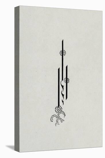Signature, from the Reverse Cover of 'Salome' by Oscar Wilde, 1899 (Litho)-Aubrey Beardsley-Stretched Canvas