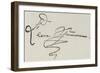 Signature of Clara Schumann-null-Framed Giclee Print