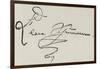 Signature of Clara Schumann-null-Framed Giclee Print