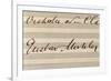 Signature of Composer Gustav Mahler-null-Framed Giclee Print