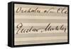Signature of Composer Gustav Mahler-null-Framed Stretched Canvas