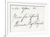 Signature of Florence Nightingale-null-Framed Giclee Print