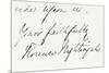 Signature of Florence Nightingale-null-Mounted Giclee Print