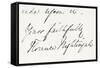 Signature of Florence Nightingale-null-Framed Stretched Canvas