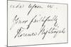 Signature of Florence Nightingale-null-Mounted Giclee Print