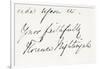 Signature of Florence Nightingale-null-Framed Giclee Print