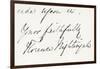 Signature of Florence Nightingale-null-Framed Giclee Print