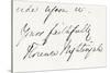 Signature of Florence Nightingale-null-Stretched Canvas