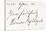 Signature of Florence Nightingale-null-Stretched Canvas