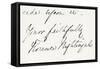 Signature of Florence Nightingale-null-Framed Stretched Canvas