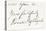 Signature of Florence Nightingale-null-Stretched Canvas