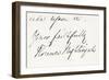 Signature of Florence Nightingale-null-Framed Giclee Print