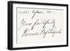 Signature of Florence Nightingale-null-Framed Giclee Print