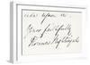 Signature of Florence Nightingale-null-Framed Giclee Print