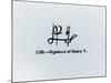 Signature of Henry V (1387-1422) (Engraving) (B&W Photo)-null-Mounted Giclee Print