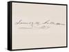 Signature of James Knox Polk-null-Framed Stretched Canvas