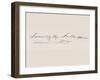 Signature of James Knox Polk-null-Framed Giclee Print