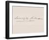 Signature of James Knox Polk-null-Framed Giclee Print