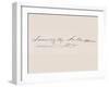 Signature of James Knox Polk-null-Framed Giclee Print