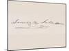 Signature of James Knox Polk-null-Mounted Giclee Print