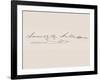 Signature of James Knox Polk-null-Framed Giclee Print