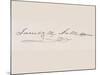 Signature of James Knox Polk-null-Mounted Giclee Print