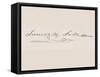 Signature of James Knox Polk-null-Framed Stretched Canvas