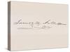 Signature of James Knox Polk-null-Stretched Canvas
