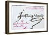 Signature of Jules-Amedee Barbey D'Aurevilly, 19th Century-Jules-Amedee Barbey d'Aurevilly-Framed Giclee Print