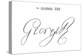 Signature of King George III-null-Stretched Canvas