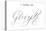 Signature of King George III-null-Stretched Canvas