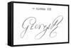 Signature of King George III-null-Framed Stretched Canvas