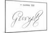 Signature of King George III-null-Mounted Giclee Print