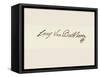 Signature of Ludvig Van Beethoven-Ludwig Van Beethoven-Framed Stretched Canvas