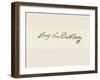 Signature of Ludvig Van Beethoven-Ludwig Van Beethoven-Framed Giclee Print