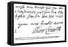 Signature of Oliver Cromwell-null-Framed Stretched Canvas
