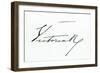 Signature of Queen Victoria-null-Framed Giclee Print