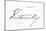 Signature of Queen Victoria-null-Mounted Giclee Print