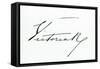 Signature of Queen Victoria-null-Framed Stretched Canvas