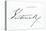 Signature of Queen Victoria-null-Stretched Canvas