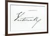 Signature of Queen Victoria-null-Framed Giclee Print