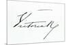 Signature of Queen Victoria-null-Mounted Giclee Print
