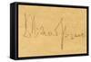 Signature of Richard Strauss-null-Framed Stretched Canvas