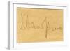 Signature of Richard Strauss-null-Framed Giclee Print