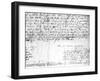 Signature of William Shakespeare, 1616-null-Framed Giclee Print