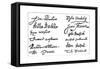 Signatures of the Pilgrim Fathers, 1620S-null-Framed Stretched Canvas