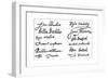 Signatures of the Pilgrim Fathers, 1620S-null-Framed Giclee Print