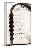 Signatures on Locarno Pact-null-Framed Photographic Print