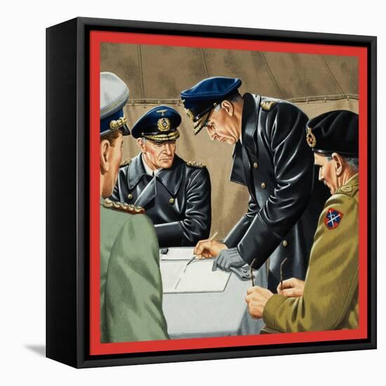 Signatures That Meant Surrender-John Keay-Framed Stretched Canvas